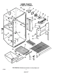 04 - Liner parts for Whirlpool Refrigerator EHT141XKWR0 / from AppliancePartsPros.com