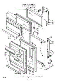 10 - Door parts for Whirlpool Refrigerator EHT141XKWR0 / from AppliancePartsPros.com
