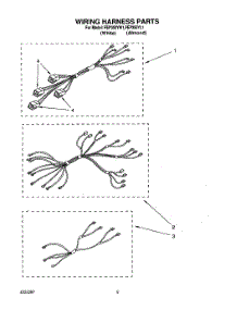 05 - Wiring Harness, Lit / Optional parts for Whirlpool Range FEP350YL1 / from AppliancePartsPros.com