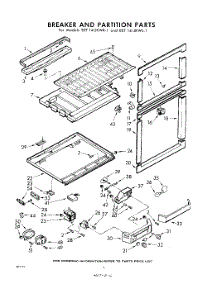 06 - Breaker And Partition parts for Whirlpool Refrigerator EET141JKWR1 / from AppliancePartsPros.com