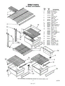 07 - Shelf parts for Whirlpool Refrigerator EHT161AKWR0 / from AppliancePartsPros.com