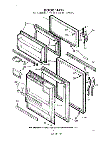 10 - Door parts for Whirlpool Refrigerator EXT19NKWR1 / from AppliancePartsPros.com