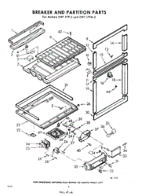 06 - Breaker Partition parts for Whirlpool Refrigerator EWT17PWR0 / from AppliancePartsPros.com