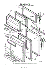 10 - Door parts for Whirlpool Refrigerator EWT17PWR0 / from AppliancePartsPros.com