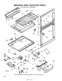 06 - Breaker And Partition parts for Whirlpool Refrigerator EET141PKWR0 / from AppliancePartsPros.com