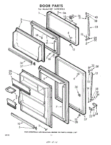 10 - Door parts for Whirlpool Refrigerator EET141PKWR0 / from AppliancePartsPros.com