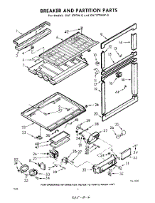 06 - Breaker And Partition parts for Whirlpool Refrigerator EAT17PTWR0 / from AppliancePartsPros.com