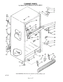 04 - Cabinet parts for Whirlpool Refrigerator EHT161JKWL0 / from AppliancePartsPros.com