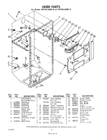06 - Liner parts for Whirlpool Refrigerator EHT161JKWL0 / from AppliancePartsPros.com