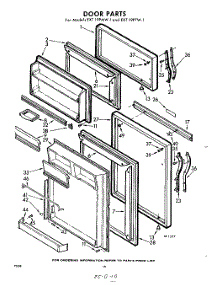 10 - Door parts for Whirlpool Refrigerator EXT19PMW1 / from AppliancePartsPros.com