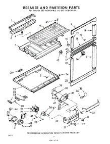 06 - Breaker And Partition parts for Whirlpool Refrigerator EET142EKWR0 / from AppliancePartsPros.com