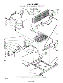 08 - Unit parts for Whirlpool Refrigerator EET142EKWR0 / from AppliancePartsPros.com