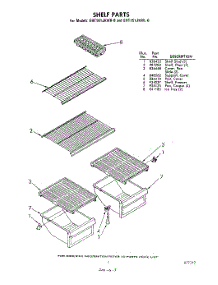 07 - Shelf parts for Whirlpool Refrigerator EHT161JKWR0 / from AppliancePartsPros.com