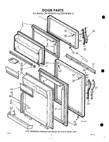 10 - Door parts for Whirlpool Refrigerator EXT19PTW0 / from AppliancePartsPros.com