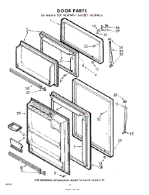 10 - Door parts for Whirlpool Refrigerator EET142JKWR0 / from AppliancePartsPros.com