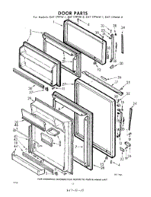 10 - Door parts for Whirlpool Refrigerator EAT17PTWR2 / from AppliancePartsPros.com