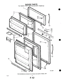 10 - Door parts for Whirlpool Refrigerator EWT17SMW0 / from AppliancePartsPros.com