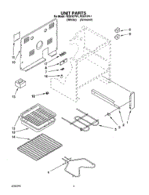 04 - Unit, Lit / Optional parts for Whirlpool Range FES310YL1 / from AppliancePartsPros.com