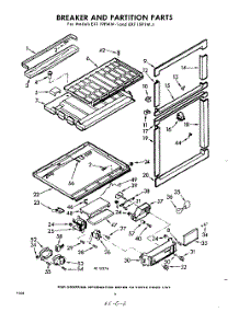 06 - Breaker And Partition parts for Whirlpool Refrigerator EXT19PTW1 / from AppliancePartsPros.com