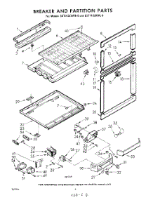 06 - Breaker And Partition parts for Whirlpool Refrigerator EET143EKWR0 / from AppliancePartsPros.com