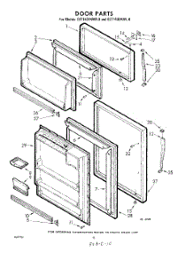10 - Door parts for Whirlpool Refrigerator EET143EKWR0 / from AppliancePartsPros.com