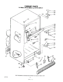 04 - Cabinet parts for Whirlpool Refrigerator EHT161JMWR0 / from AppliancePartsPros.com