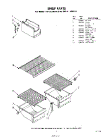 07 - Shelf parts for Whirlpool Refrigerator EHT161JMWR0 / from AppliancePartsPros.com