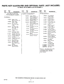 14 - Not Illustrated And Optional parts for Whirlpool Refrigerator EHT161JMWR0 / from AppliancePartsPros.com