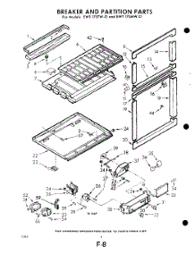 06 - Breaker And Partition parts for Whirlpool Refrigerator EWT17SMWR0 / from AppliancePartsPros.com