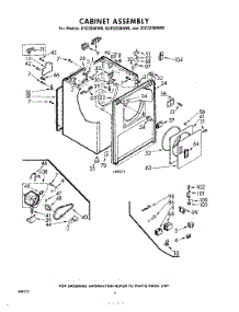 06 - Cabinet parts for Whirlpool Ice Machine 3CFE2500W0 / from AppliancePartsPros.com
