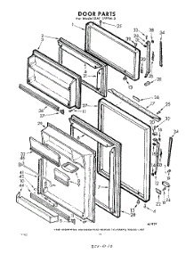 10 - Door parts for Whirlpool Refrigerator EAT17PTWR3 / from AppliancePartsPros.com