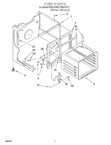 05 - Oven parts for Whirlpool Range FES310YL2 from AppliancePartsPros.com