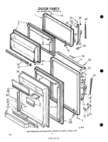10 - Door parts for Whirlpool Refrigerator EAT17PTWR4 / from AppliancePartsPros.com