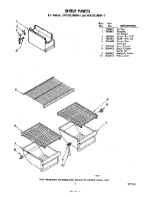 07 - Shelf parts for Whirlpool Refrigerator EHT161JMWR1 / from AppliancePartsPros.com