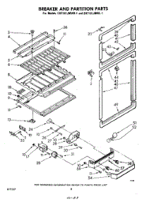 08 - Breaker And Partition parts for Whirlpool Refrigerator EHT161JMWR1 / from AppliancePartsPros.com