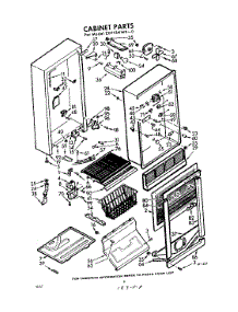 02 - Section parts for Whirlpool Freezer EXV15NWR0 / from AppliancePartsPros.com