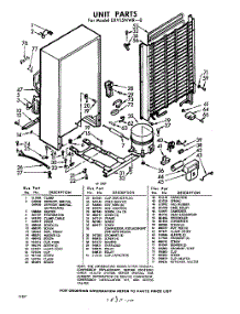 04 - Section parts for Whirlpool Freezer EXV15NWR0 / from AppliancePartsPros.com