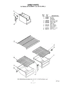 07 - Shelf parts for Whirlpool Refrigerator EHT161JMWR2 / from AppliancePartsPros.com