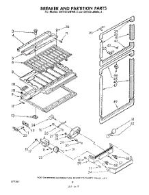 08 - Breaker And Partition parts for Whirlpool Refrigerator EHT161JMWR2 / from AppliancePartsPros.com