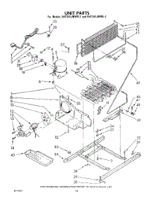 10 - Unit parts for Whirlpool Refrigerator EHT161JMWR2 / from AppliancePartsPros.com