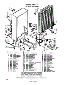 04 - Section parts for Whirlpool Freezer EXV15NWR1 / from AppliancePartsPros.com