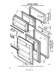 10 - Door parts for Whirlpool Refrigerator EWT17XMWR0 / from AppliancePartsPros.com