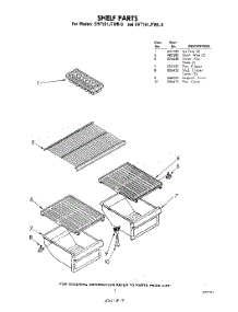 07 - Shelf parts for Whirlpool Refrigerator EHT161JTWR0 / from AppliancePartsPros.com