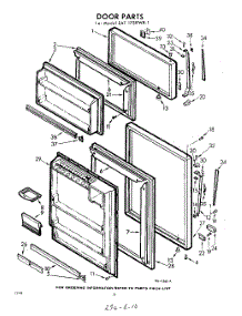10 - Door parts for Whirlpool Refrigerator EAT17SKWR1 / from AppliancePartsPros.com