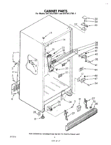04 - Cabinet parts for Whirlpool Refrigerator EHT161JTWR1 / from AppliancePartsPros.com