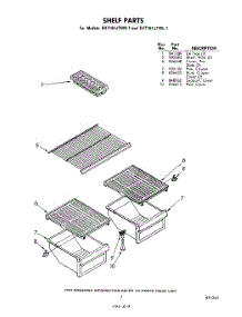 07 - Shelf parts for Whirlpool Refrigerator EHT161JTWR1 / from AppliancePartsPros.com