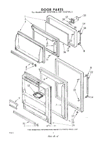 04 - Door parts for Whirlpool Refrigerator EET151DTWR0 / from AppliancePartsPros.com