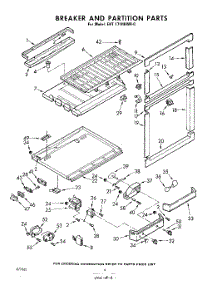 06 - Breaker And Partition parts for Whirlpool Refrigerator EHT171HKWR0 / from AppliancePartsPros.com