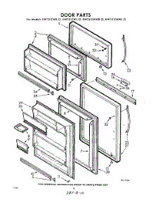 10 - Door parts for Whirlpool Refrigerator EWT51ZMWR0 / from AppliancePartsPros.com