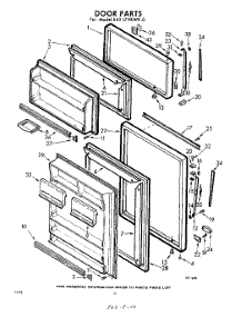 10 - Door parts for Whirlpool Refrigerator EAT17VKWR0 / from AppliancePartsPros.com